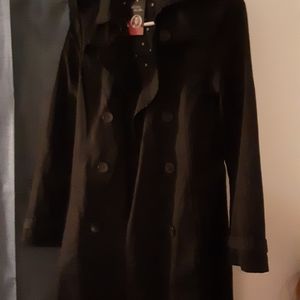 Black drench coat